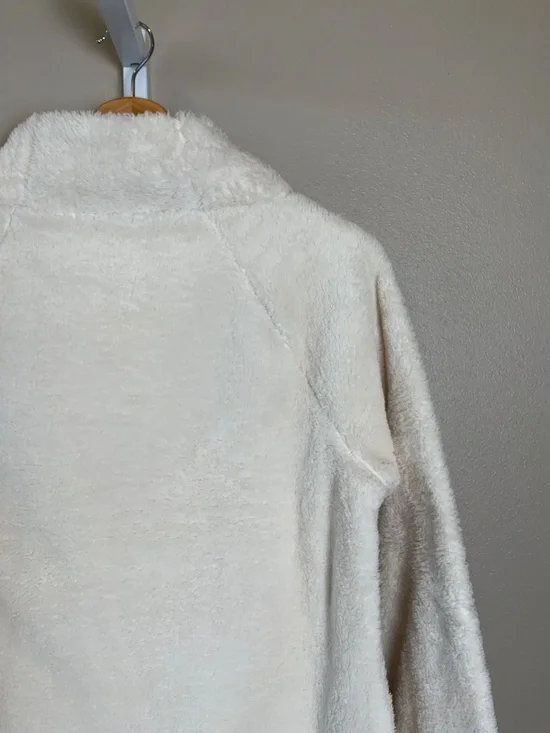 GAP Body Sherpa Mock-Neck Popover Kangaroo Pocket Sweatshirt - Picture 12 of 16